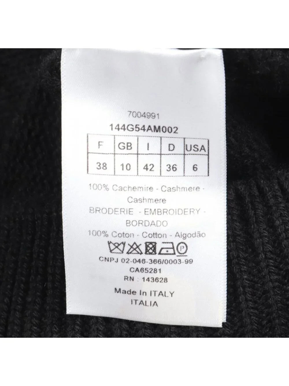 Dior Cardigan Back Logo Embroidery Cashmere